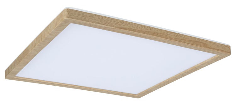 LED Panel Atria Shine IP44 eckig 298x298mm 15,7W 2100lm White Switch Holzoptik