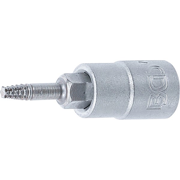 BGS Schraubenausdreher-Bit-Einsatz Antrieb Innenvierkant 6,3 mm (1/4) für defektes T-Profil (für Torx) T10 - 7098-T10