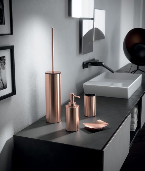 Set aus 4 Teilen in Kupferfarbe für das Badezimmer | Copper