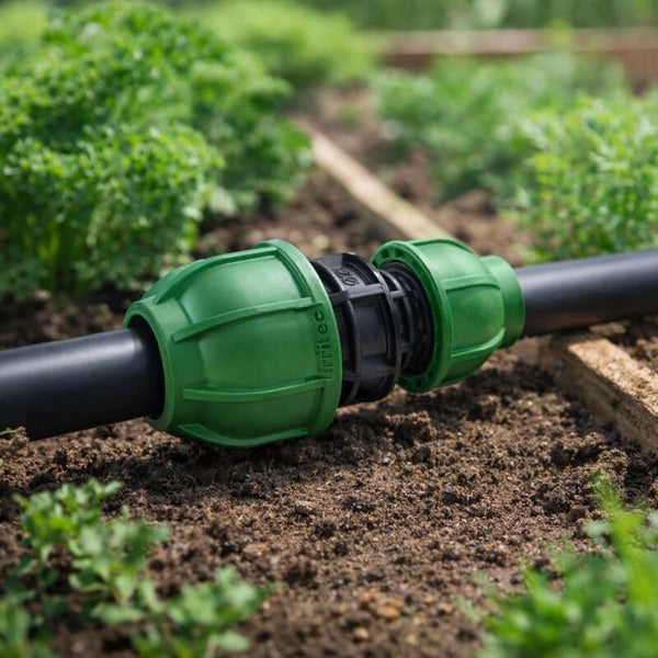 Irritec Klemmverbinder für Polyethylen-Rohre zur Gartenbewässerung im Beet