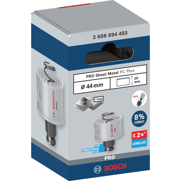 Bosch PRO Sheet Metal PC Plus Lochsäge 44 mm - 2608594453