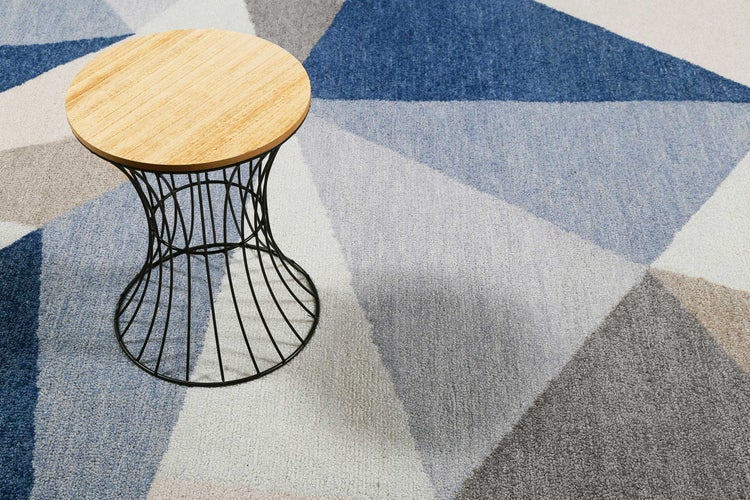 Teppich Blau Kurzflor Next Time 2.0 WECONhome 80x150 cm