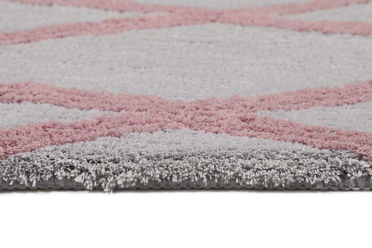 Badteppich Grau Rosa San Bosa Homie Living 55x65 cm