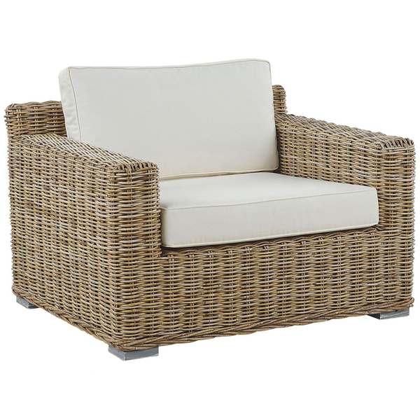 Gartensessel ARDEA Rattan Hellbraun