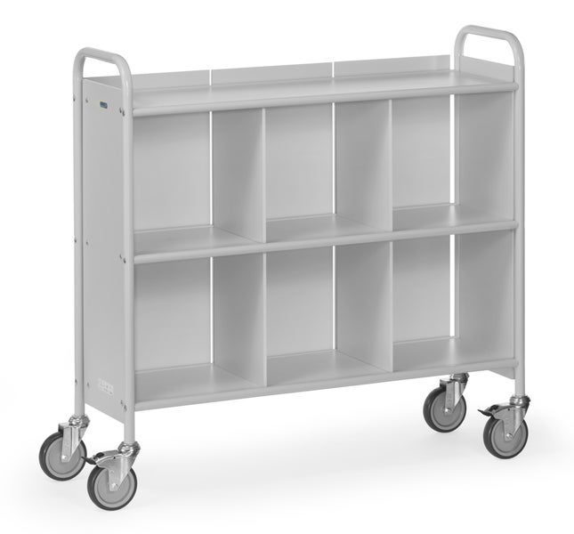 Regalwagen mit sechs Fächern und Rollen