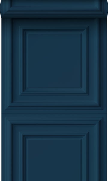 Origin Wallcoverings Tapete Holzwandverkleidung Dunkelblau - 53 cm x 10.05 m - 347812