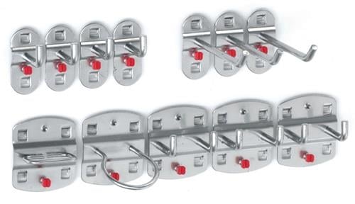 Halterungsset mit Haken für Werkzeugwand