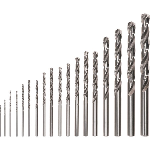 Set aus Metallbohrern in verschiedenen Größen