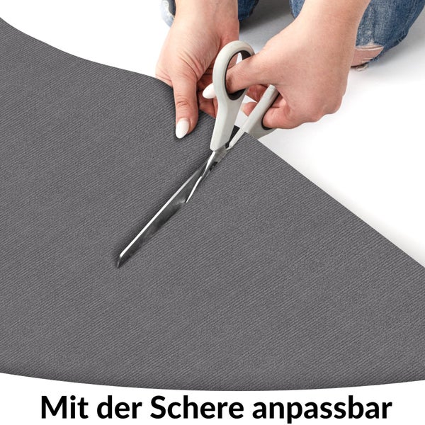 Bodenschutzmatte NEMESIS selbsthaftend für Hartboden Creme Rund: 150cm
