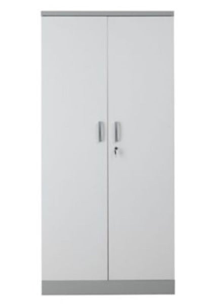 PROREGAL Aktenschrank Beetle 4 Fachböden HxBxT 195 x 92 x 42 cm Grau & Weiß