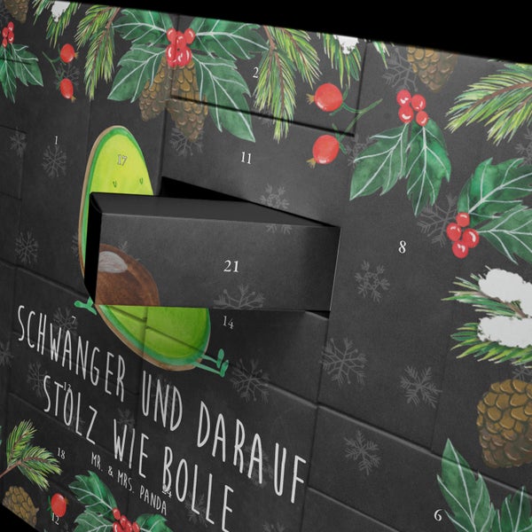 Mr. & Mrs. Panda Befüllbarer Adventskalender Avocado Schwangerschaft - Schwarz