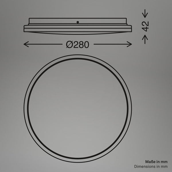 LED Deckenlampe Deckenleuchte Wohnzimmer Backlight Neutralweiß Flur