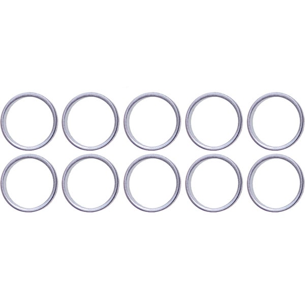 Zehn Dichtungsringe aus Metall