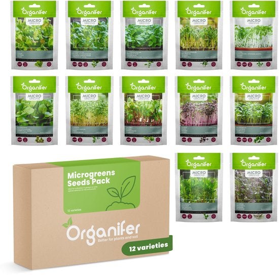 Mikrogrün (Babyleaf & Microleaf) Paket - 12 Arten - Organifer