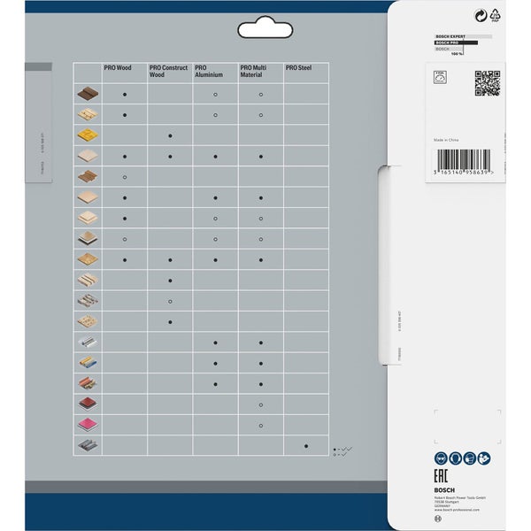 Bosch PRO Wood cordless Blatt für Kreissägen 254 x 2,2 x 30 mm - 2608837736