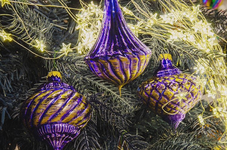Glasfigurensortiment Barock Royal Blau/Gold Glanz (Barocke Weihnacht), 6-teilig, 11-13cm (GMK), 6 Stck., Weihnachtsbaumkugeln, Christbaumschmuck, Weihnachtsbaumanhänger