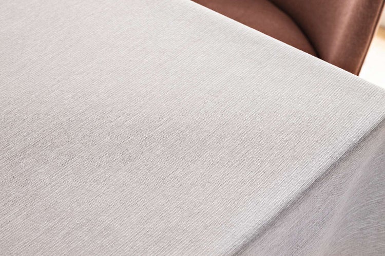 FRANK FLECHTWAREN | Tafeldecke Light Grey, POLYESTER, BAUMWOLLE, 135 x 240 cm