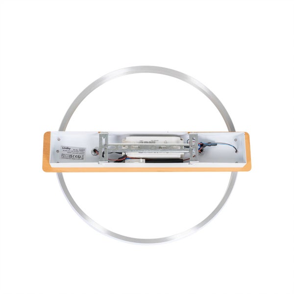 Lindby LED Deckenleuchte Signera dimmbar (Modern) in Alu aus Aluminium (1 flammig, ) - Lampe Deckenlampe Wohnzimmerleuchte