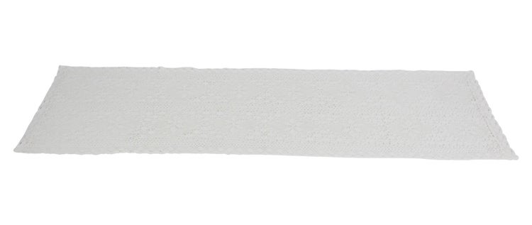 FRANK FLECHTWAREN | Tischläufer Häkelblümchen, POLYESTER, 40 x 140 cm