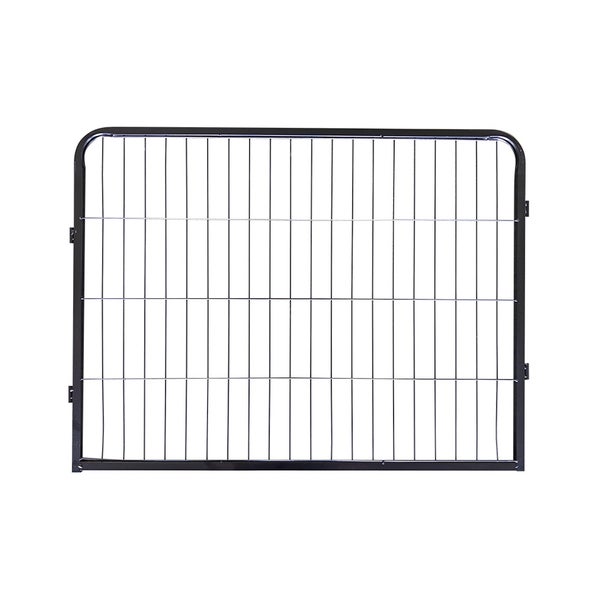 Home Deluxe - Welpenauslauf BARKI - 80 x 60 cm, 12-Teilig, Farbe: Schwarz, inkl. Türverriegelung, abgerundete Ecken und Kanten I Welpenspielplatz Welpenfreilauf