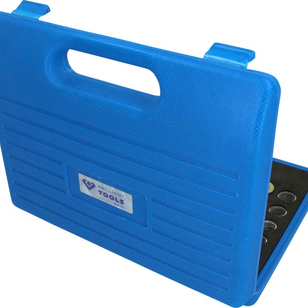 Werkzeugkoffer aus Kunststoff mit Brilliant Tools Logo