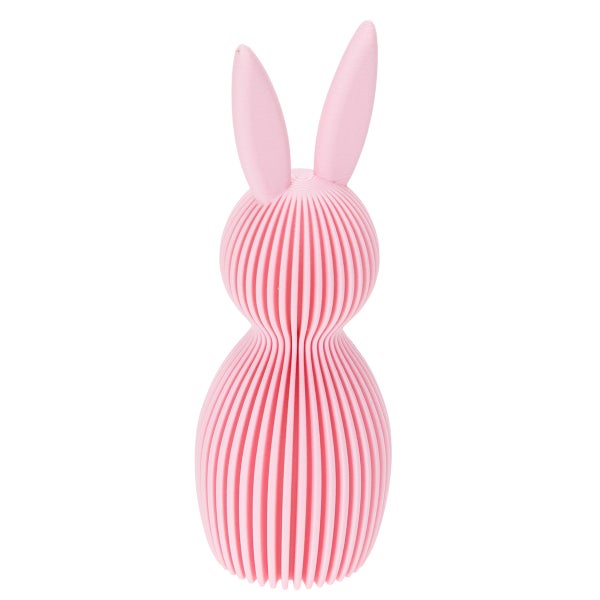 Dekorative Hasenfigur mit Lamellenstruktur