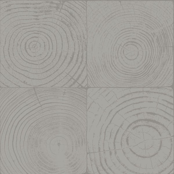 Dekorfliese mit Baumscheibenmuster