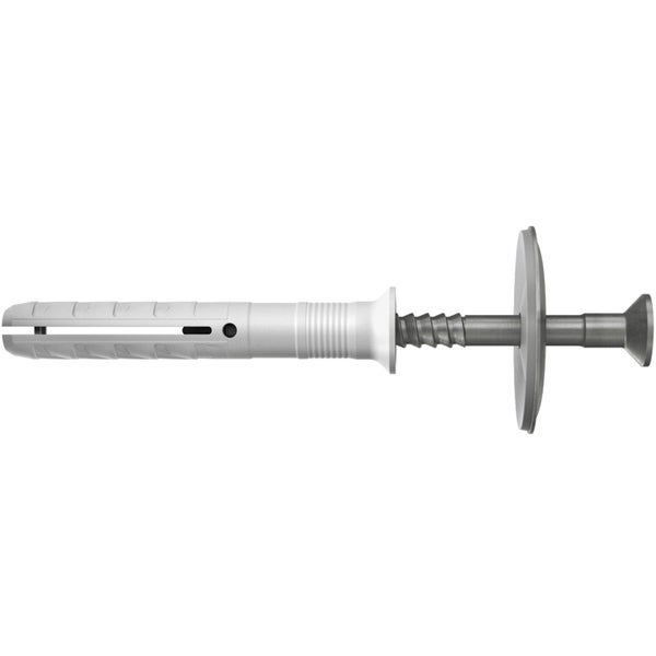 Fischer 50x Nageldübel N 6 x 60/30 S D Nagelschraube und Dichtscheibe A2 nichtrostender Stahl - 050368