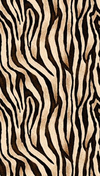 Tapetenmuster mit Zebrafell-Optik und unregelmäßigen Streifen.