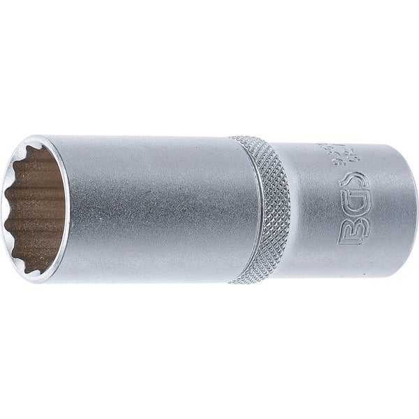 BGS Steckschlüssel-Einsatz Zwölfkant tief Antrieb Innenvierkant 12,5 mm (1/2) SW 21 mm - 9360