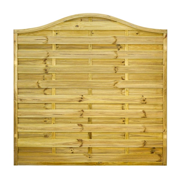 Holzzaun mit Bogenabschluss