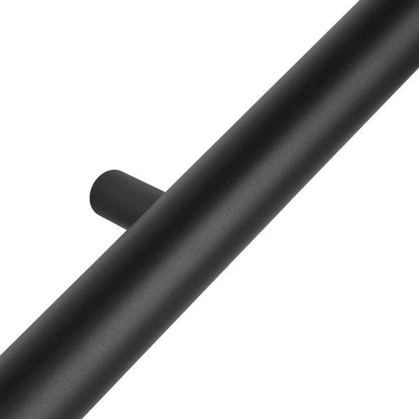 Designhandlauf schwarz - 120 cm + 2 Halter