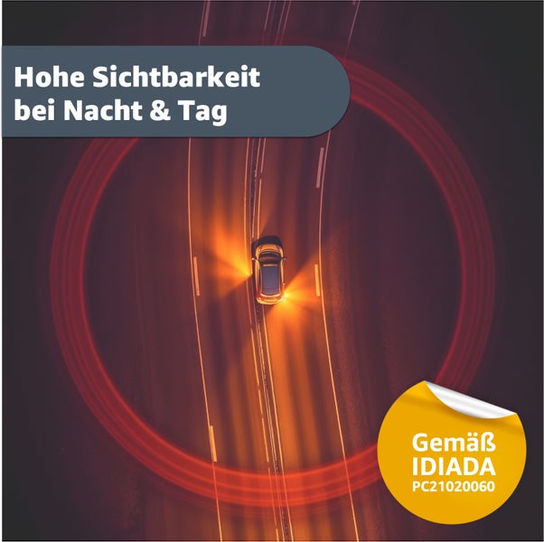 Hohe Sichtbarkeit bei Nacht und Tag mit IDIADA PC21020060