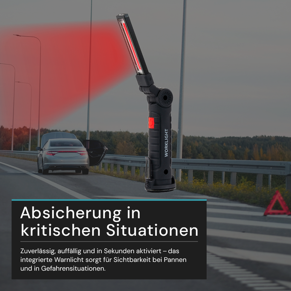 Warnleuchte zur Absicherung im Straßenverkehr
