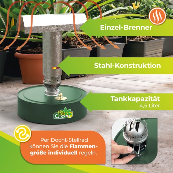 Paraffin Gewächshausheizung Warmax Power 4 300 Watt