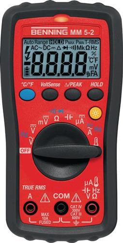 Benning MM 5-2 Digital-Multimeter zur Messung von Strom, Spannung und Widerstand