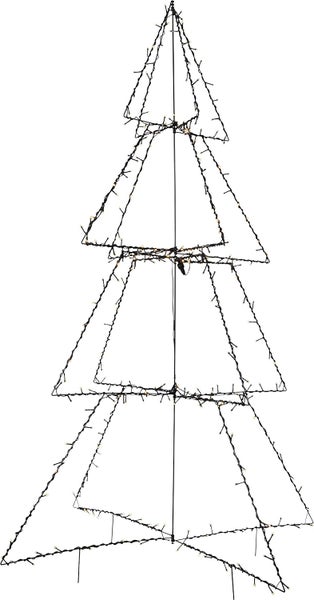Dekorativer Weihnachtsbaum mit Lichtern