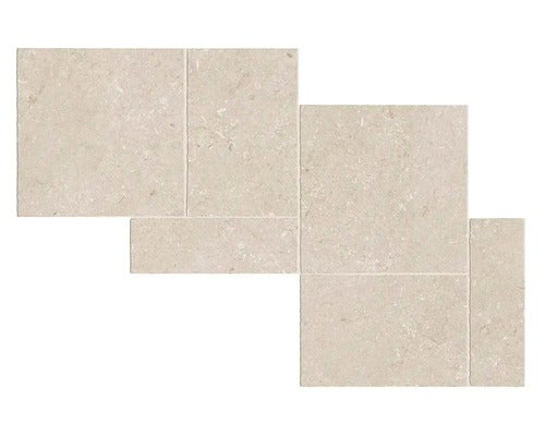 Anordnung von Natursteinfliesen für den Innenbereich