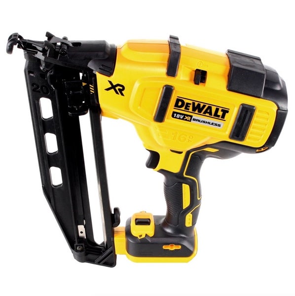 DeWalt Akku-Nagler 18 Volt XR Brushless mit schrägem Magazin für 16 Gauge Nägel
