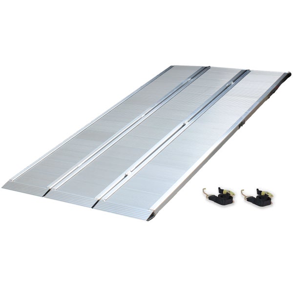 DREIBREIT by TRUTZHOLM 3-fach Auffahrrampe klappbar 175cm Tragkraft 1650kg Alu geriffelt Verladerampe
