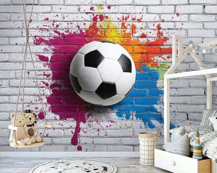 Fototapete Kinderzimmer Junge Fußball Kinder Vlies Tapete 400x280 cm