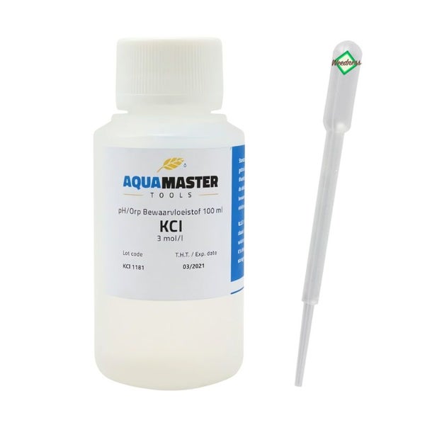 Aqua Master Aufbewahrungslösung KCI für EC & pH-Elektroden 100 ml – Schutz, Pflege & Genauigkeit, sofort einsatzbereit, langlebig & zuverlässig