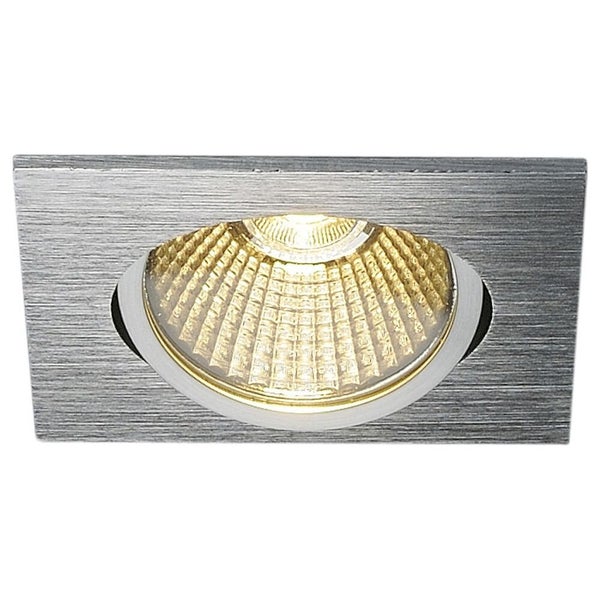 LED Deckeneinbauleuchte New Tria Eckig in Silber 7,3W 440lm