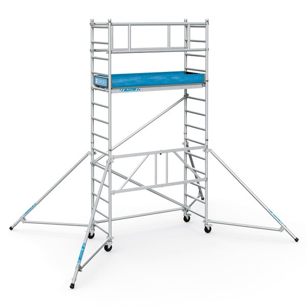 Rollgerüst aus Aluminium mit Plattform