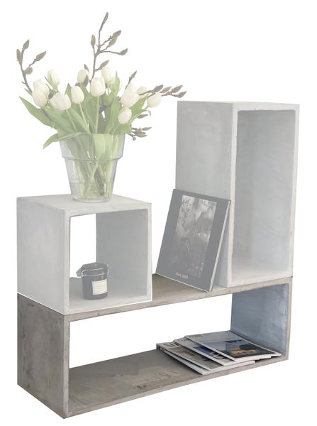 Beton Regalwürfel betongrau 90 cm
