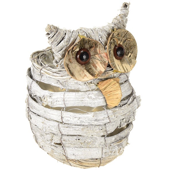 Dekorative Eule aus Holz
