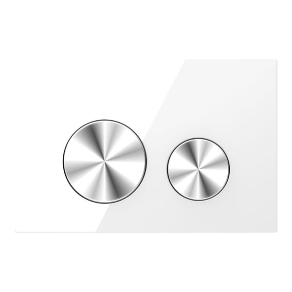 Toilettenspülplatte mit zwei Betätigungstasten