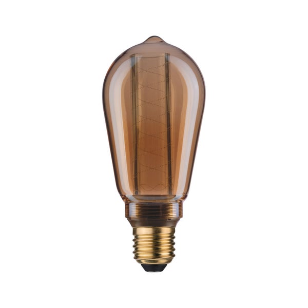 Inner Glow Edition LED Kolben Innenkolben Spiralmuster E27 230V 230lm 4W 1800K Gold