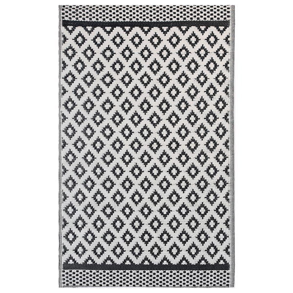 Outdoorteppich THANE Schwarz 120 x 180 cm