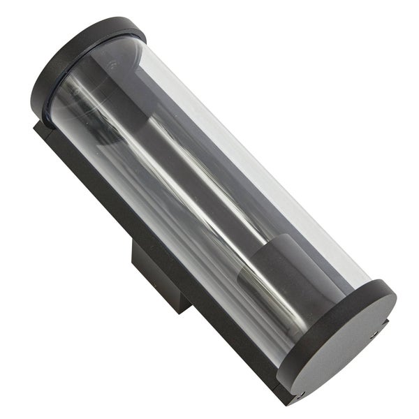 Lucande Wandleuchte außen Zanta (Modern) in Schwarz aus Aluminium (1 flammig, E27) - Außenwandleuchten Wandlampe Led Außenlampe Outdoor für Außenwand/Hauswand Haus Terrasse & Balkon